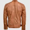 Waxed Tan Leather Jacket