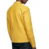 Mens Raised Collar Yellow Jacket