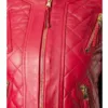 Red Quilted Women Jacket