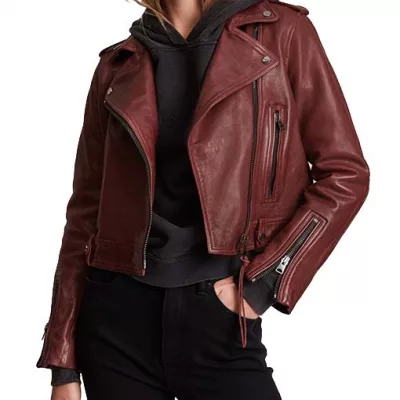Rhonda Leather Biker Jacket