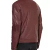 Men's Casual Maroon Slim Fit Jacket