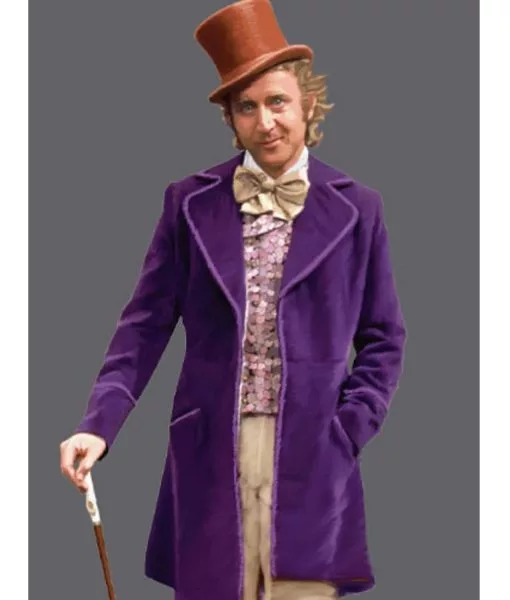 Willy Wonka Purple Jacket Coat