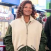Queen Latifah The Equalizer Green & White Coat