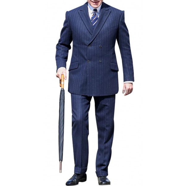 The King's Man 3 Ralph Fiennes Blue Suit