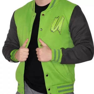Unspeakable Green and Black Varsity Jacket