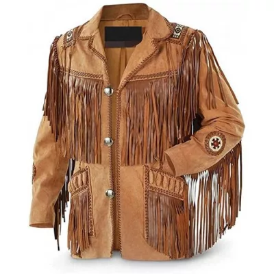 Cowgirl Fringes Brown suede Leather Jacket