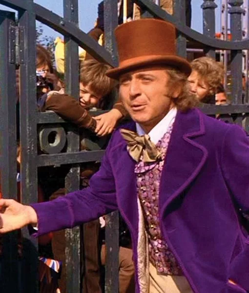 Willy Wonka Purple Jacket Coat